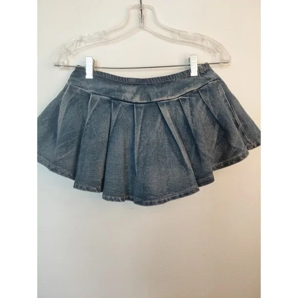 NWT Almost Famous Mini Pleated Skort Size S - Y2K Festival Boho Feminine - Picture 4 of 4